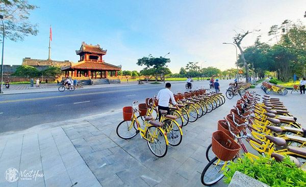 xe đạp công cộng ở Huế